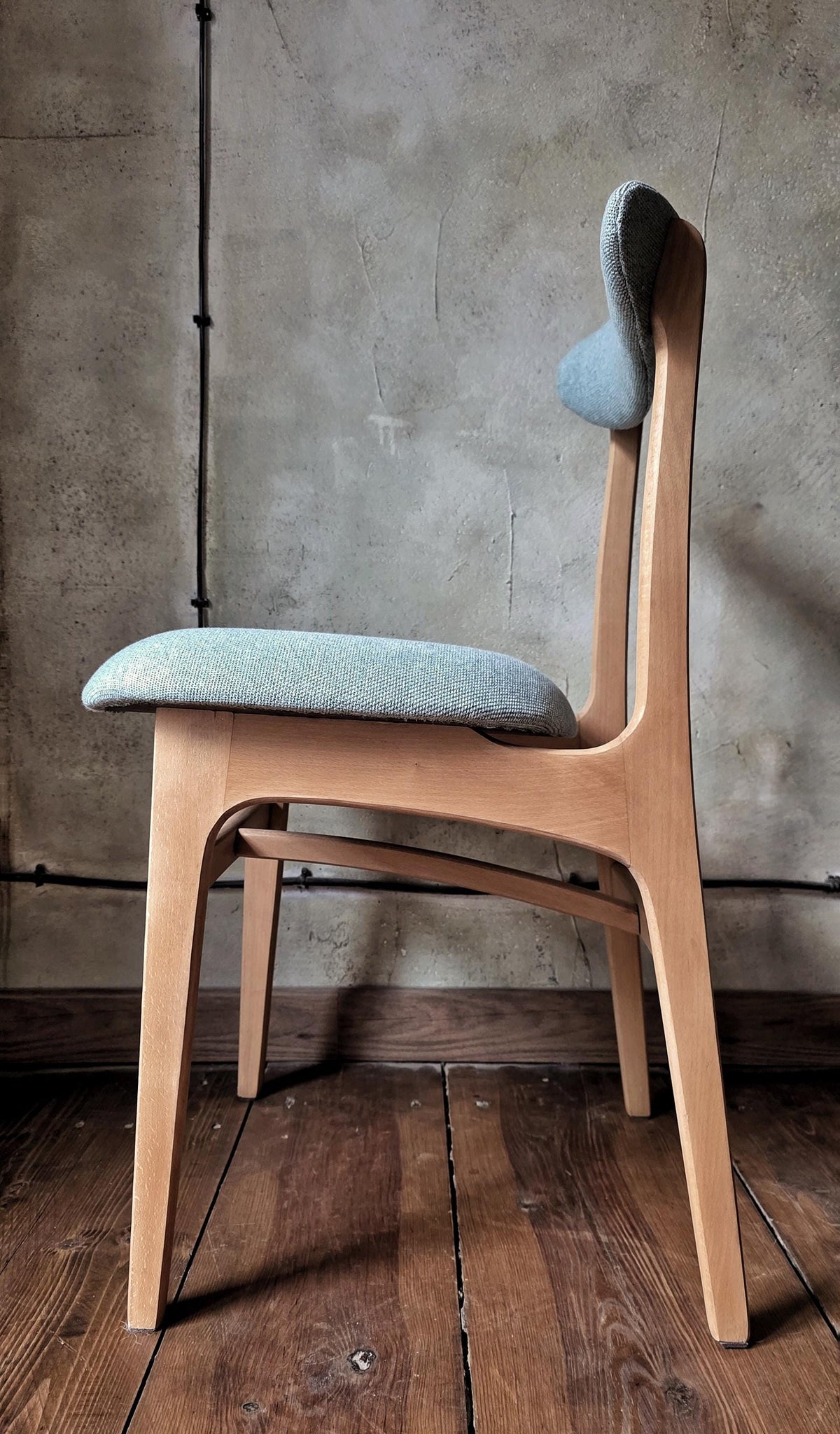 Mid Century Polish Dining Chair Type 200-190 by R. Hałas 1960s 1970s