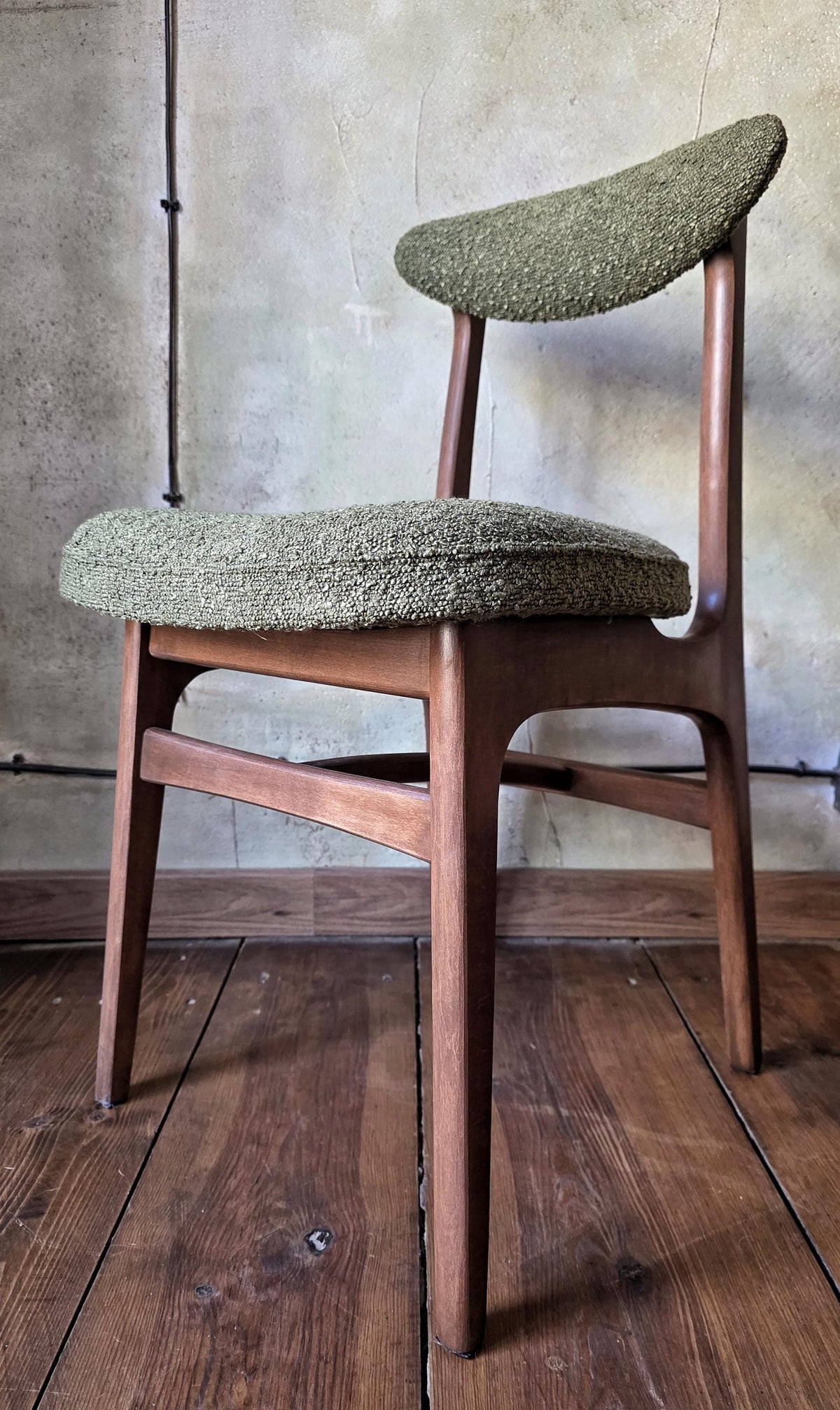 Vintage polish mid-century chair type 200-190 by R.Hałas PRL Designe