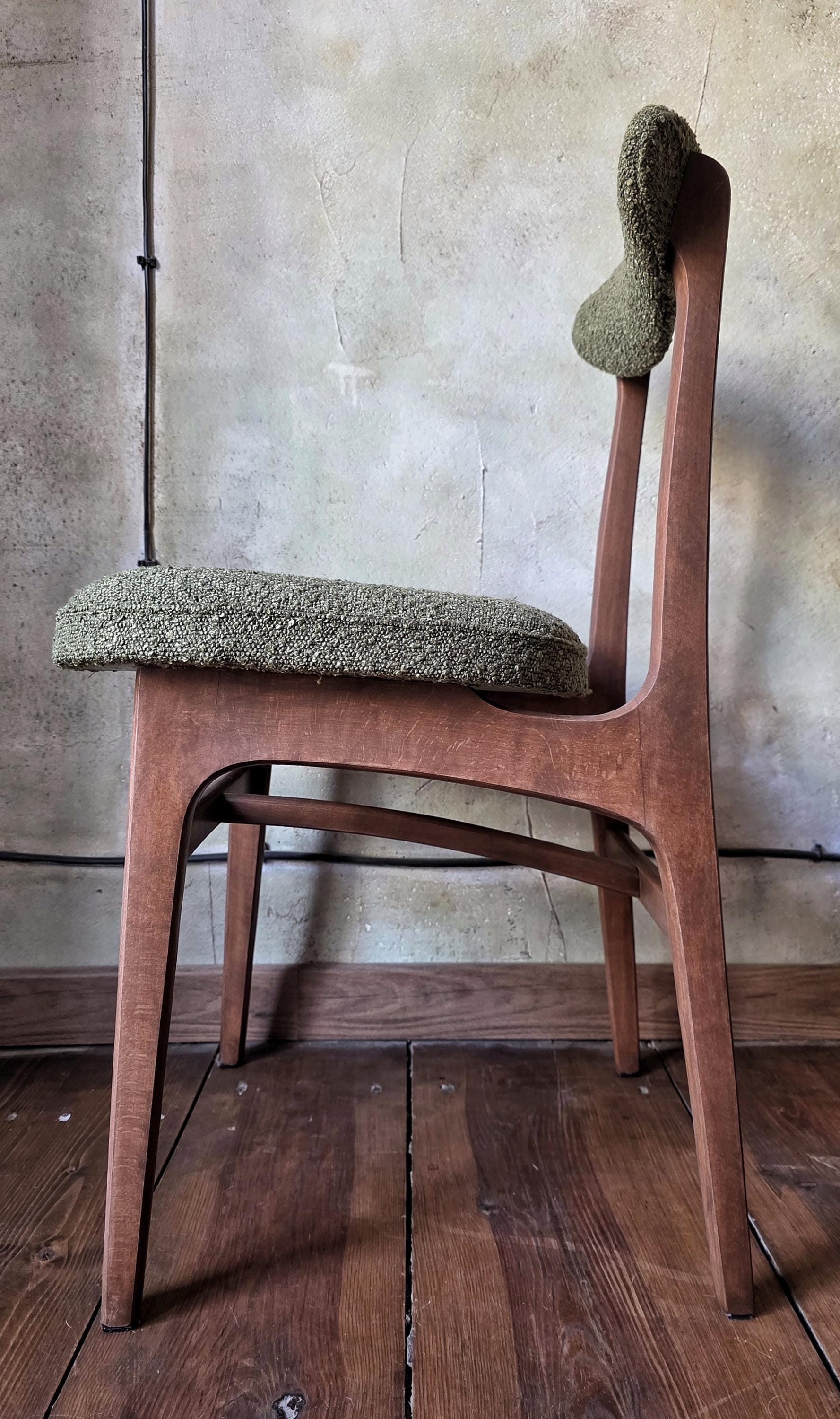 Mid Century Polish Dining Chair Type 200-190 by R. Hałas
