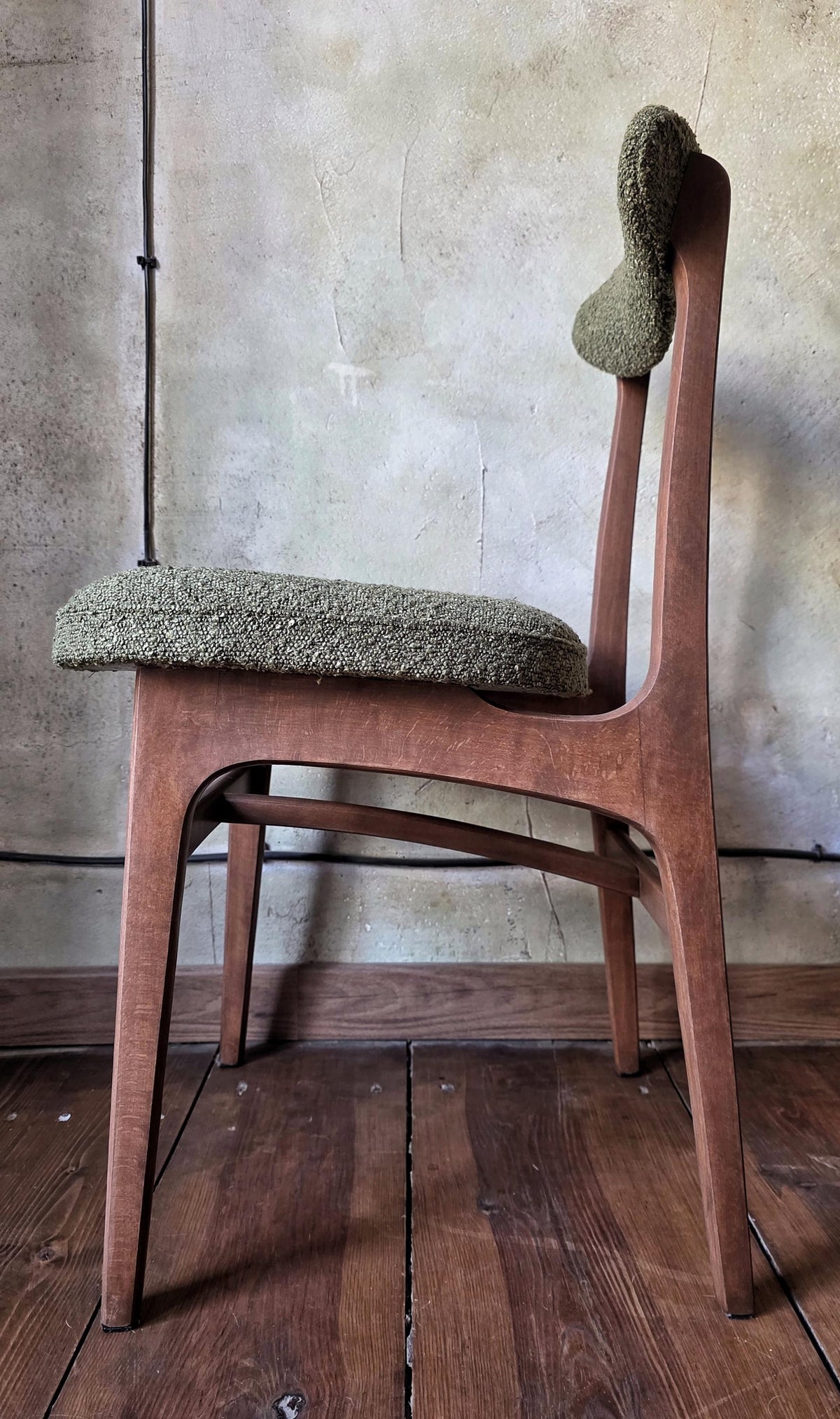 Vintage polish mid-century chair type 200-190 by R.Hałas PRL Designe