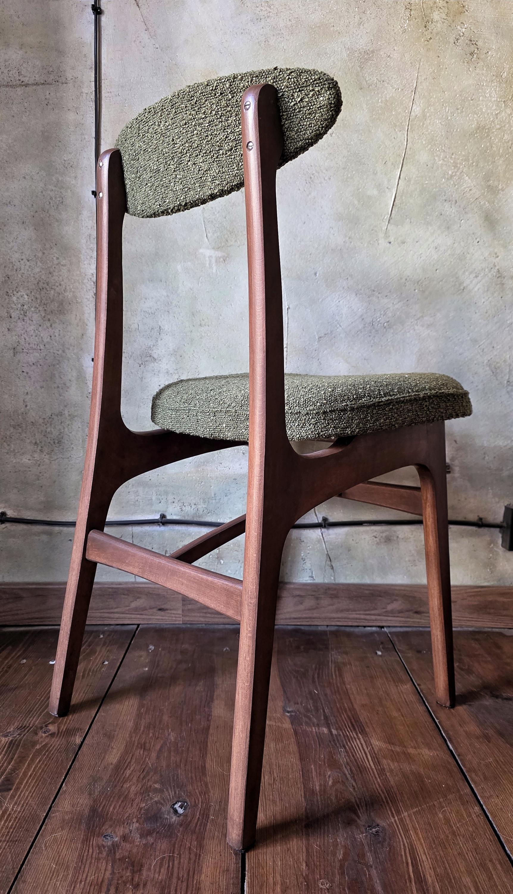 Mid Century Polish Dining Chair Type 200-190 by R. Hałas