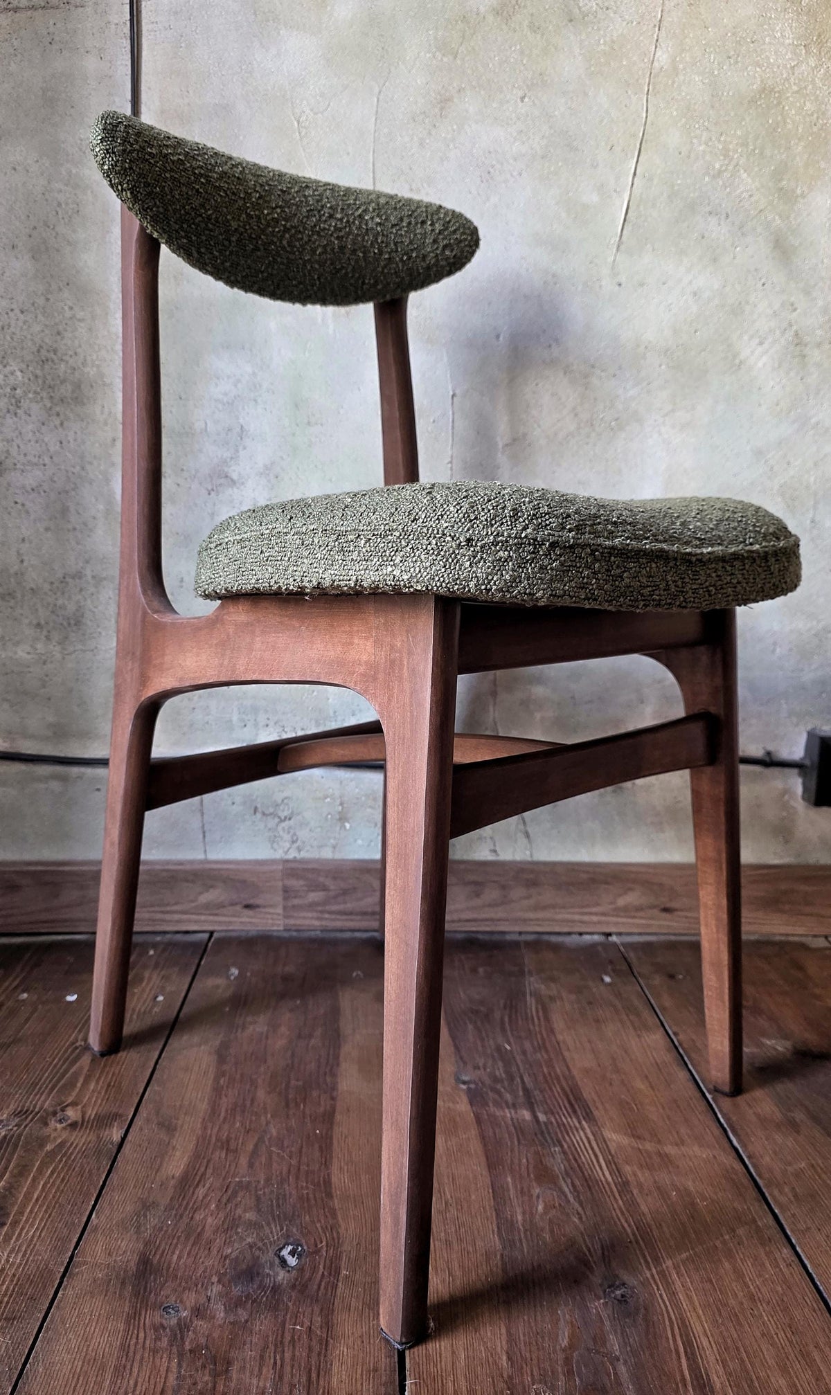 Vintage polish mid-century chair type 200-190 by R.Hałas PRL Designe