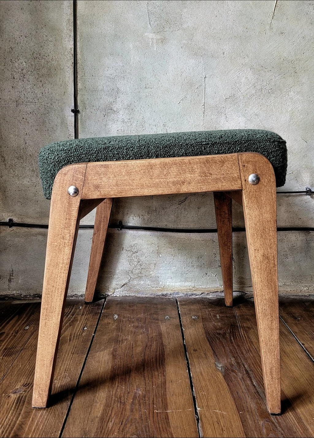 Fotel Chierowski 366 z podnóżkiem PRL Design Vintage polish armchair with footrest mid century