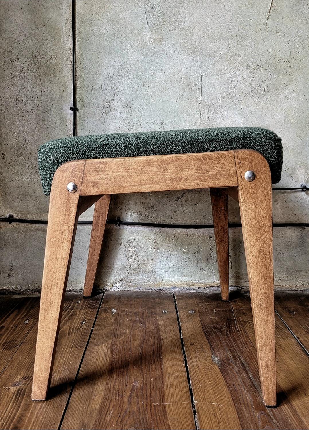 Fotel Chierowski 366 z podnóżkiem PRL Design Vintage polish armchair with footrest mid century