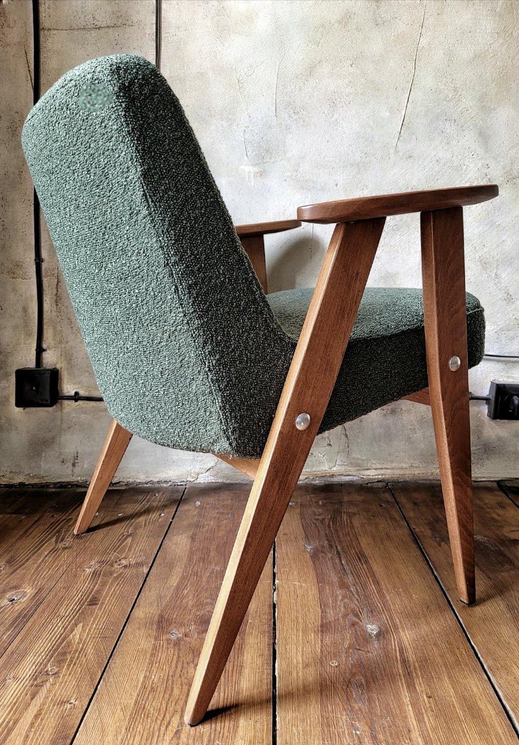 Fotel Chierowski 366 PRL Design Vintage polish armchair mid century