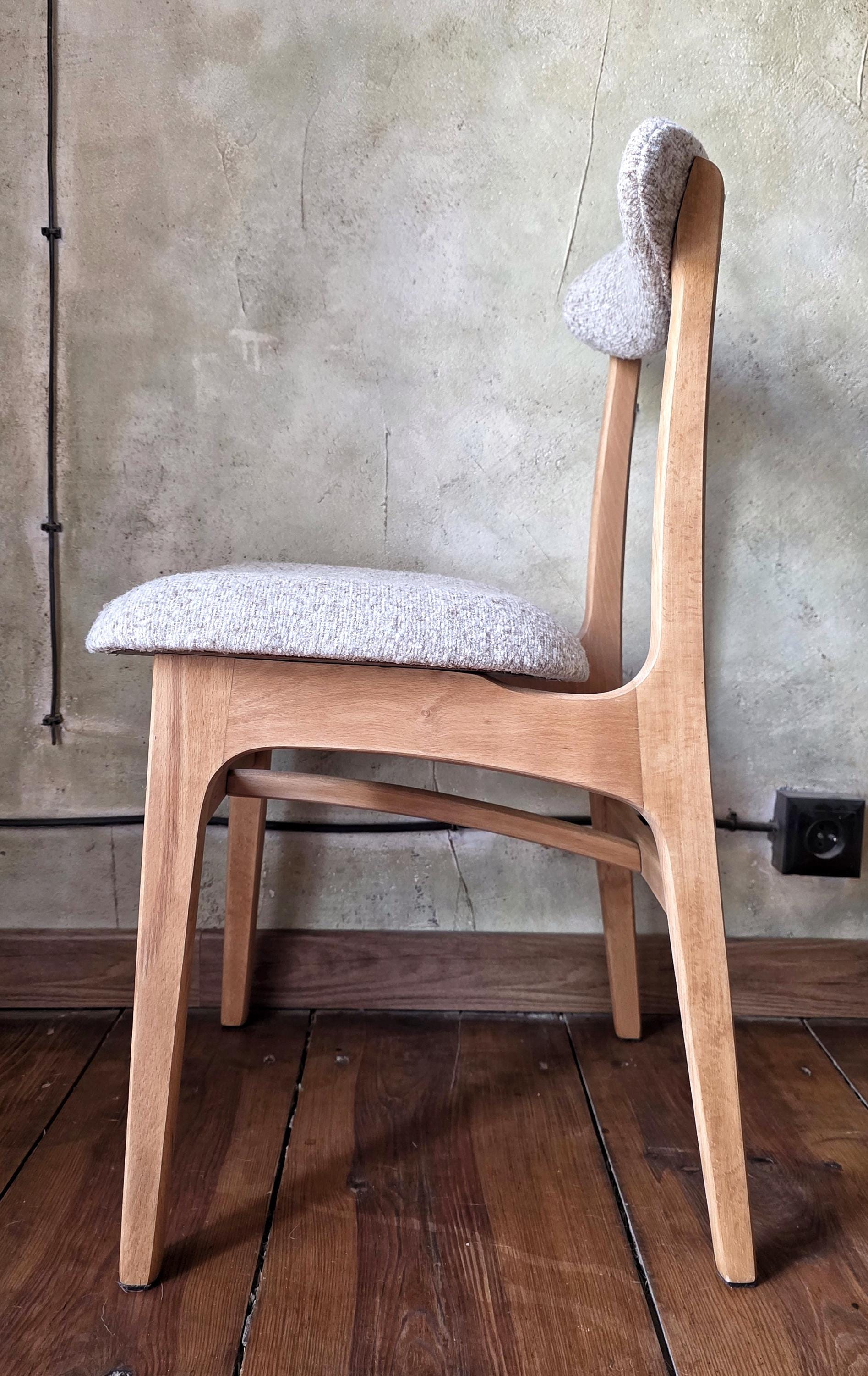 Mid Century Polish Dining Chair Type 200-190 by R. Hałas 1960s 1970s