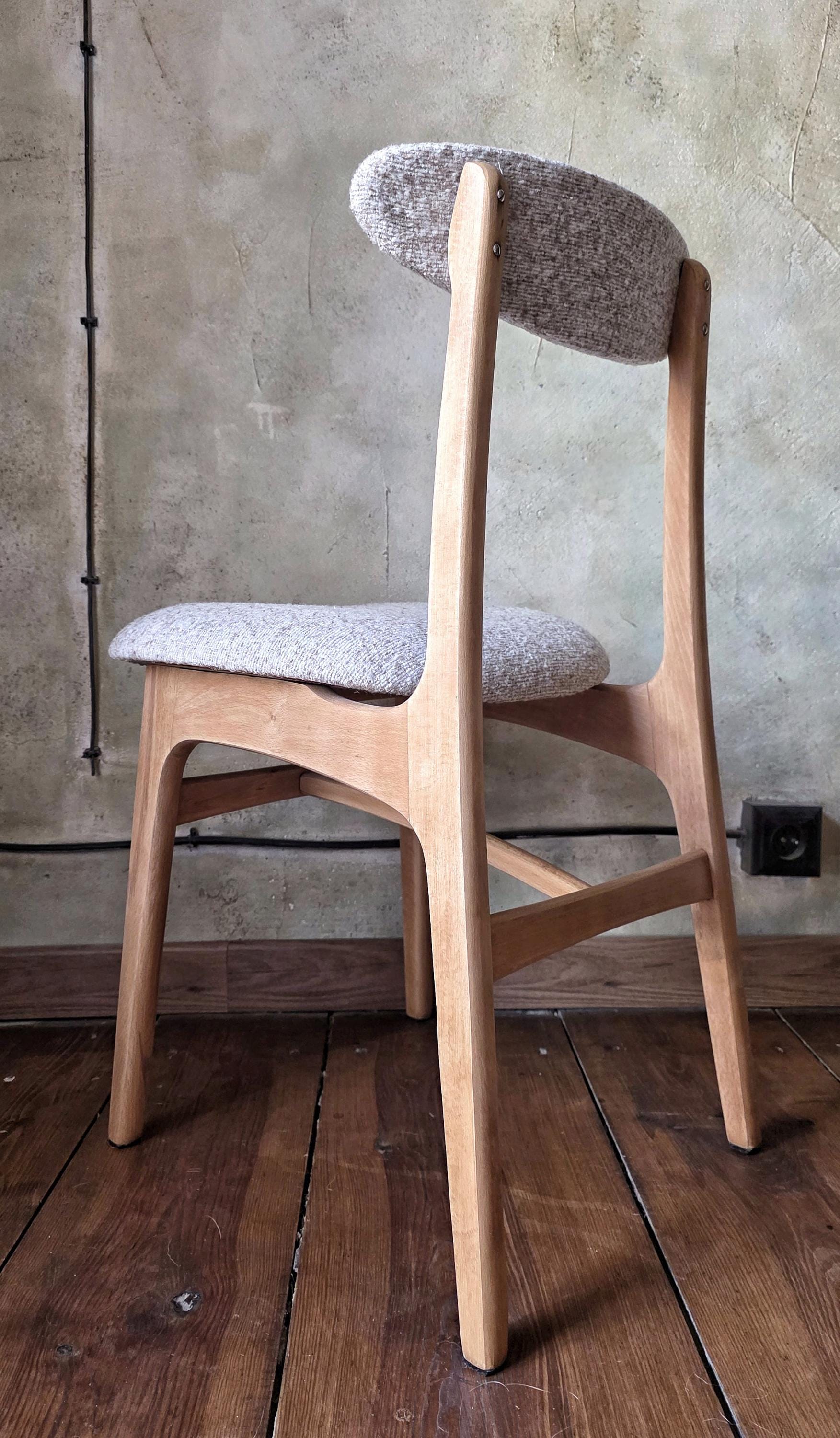 Mid Century Polish Dining Chair Type 200-190 by R. Hałas 1960s 1970s