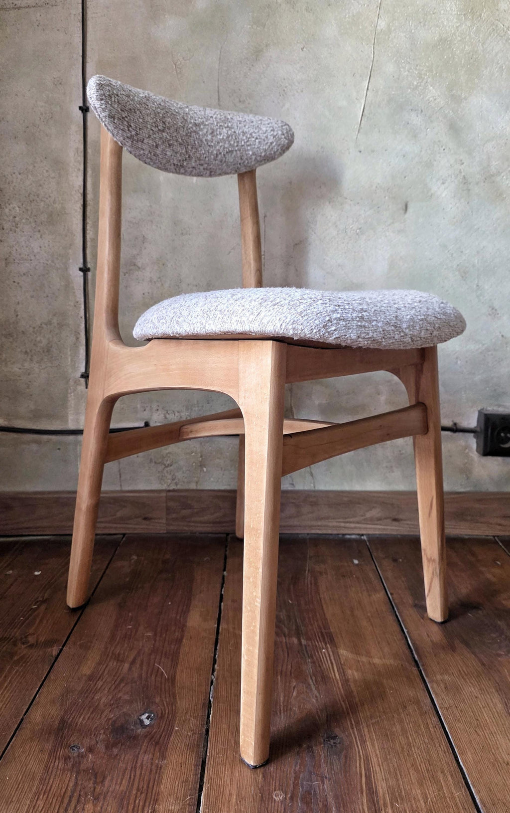 Mid Century Polish Dining Chair Type 200-190 by R. Hałas 1960s 1970s