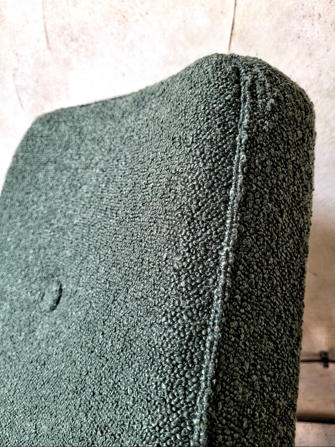 Fotel Chierowski 366 z podnóżkiem PRL Design Vintage polish armchair with footrest mid century