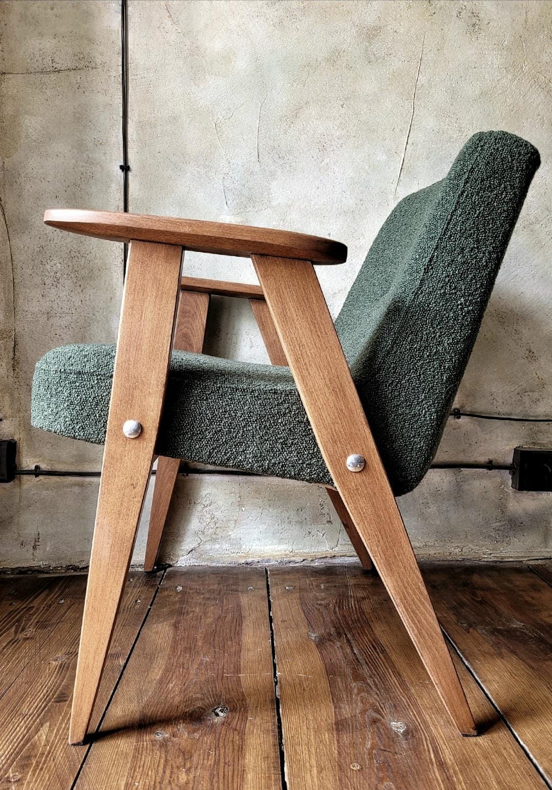Fotel Chierowski 366 PRL Design Vintage polish armchair mid century