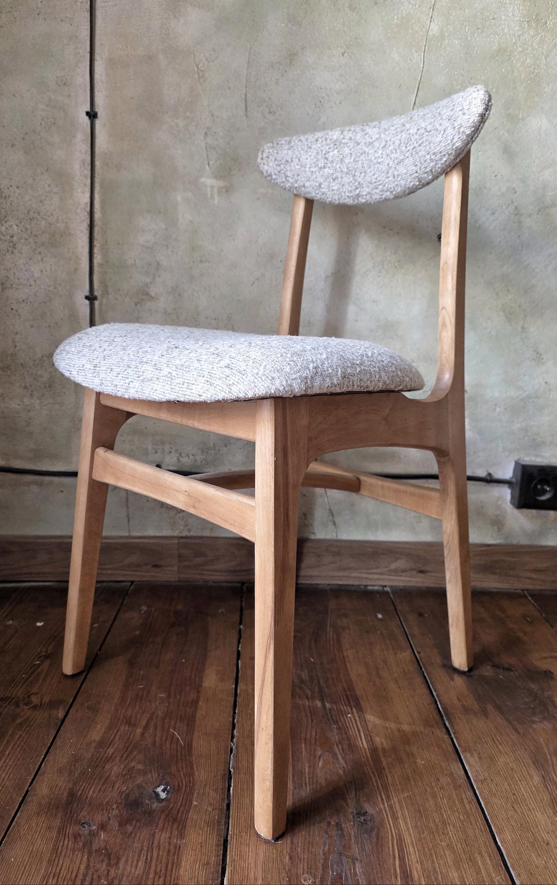 Mid Century Polish Dining Chair Type 200-190 by R. Hałas 1960s 1970s