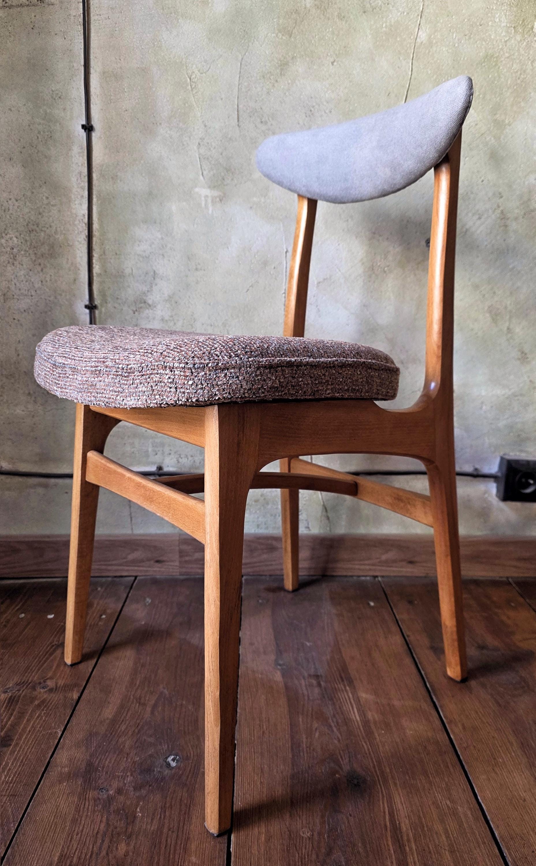 Mid Century Polish Dining Chair Type 200-190 by R. Hałas