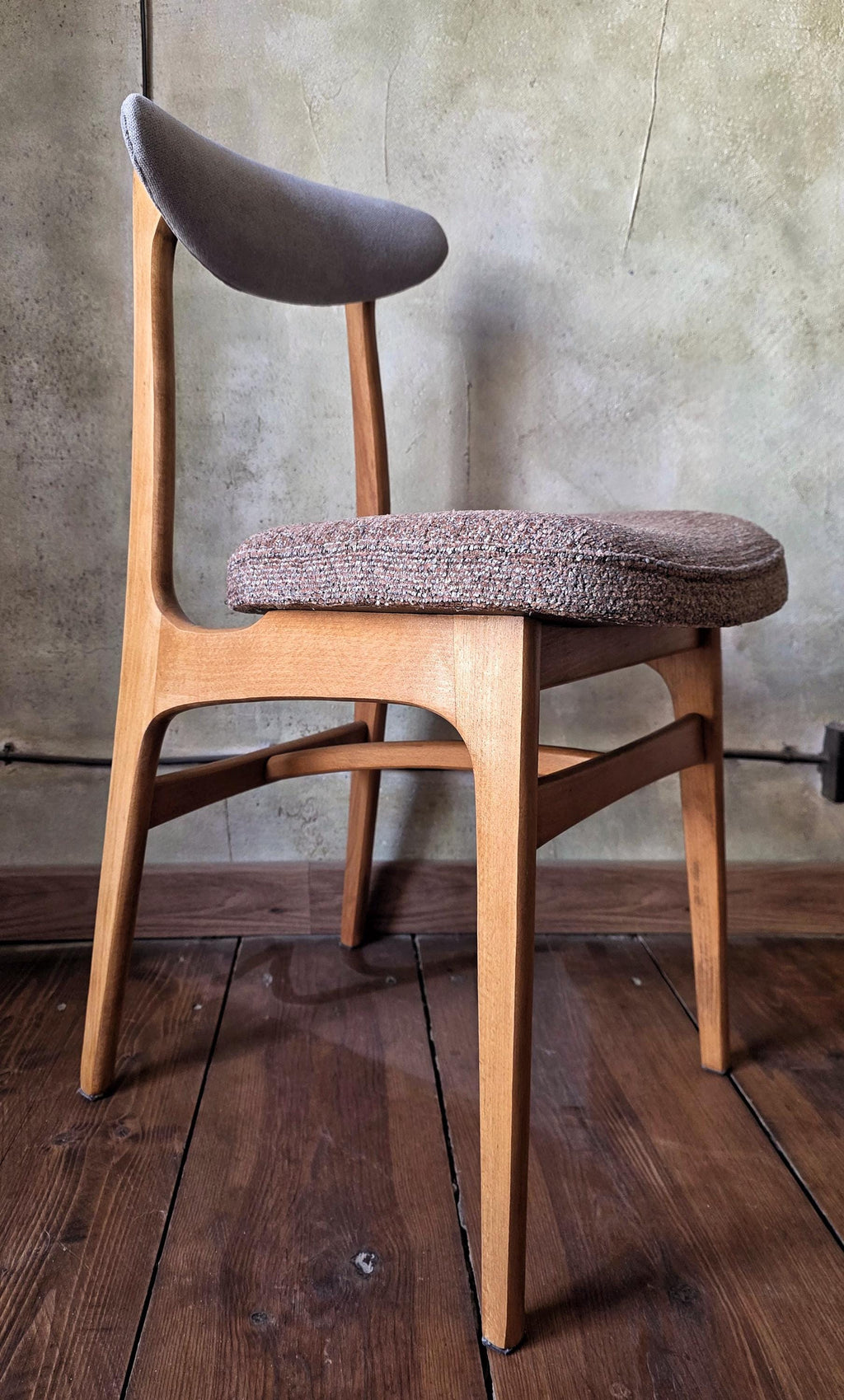 Mid Century Polish Dining Chair Type 200-190 by R. Hałas