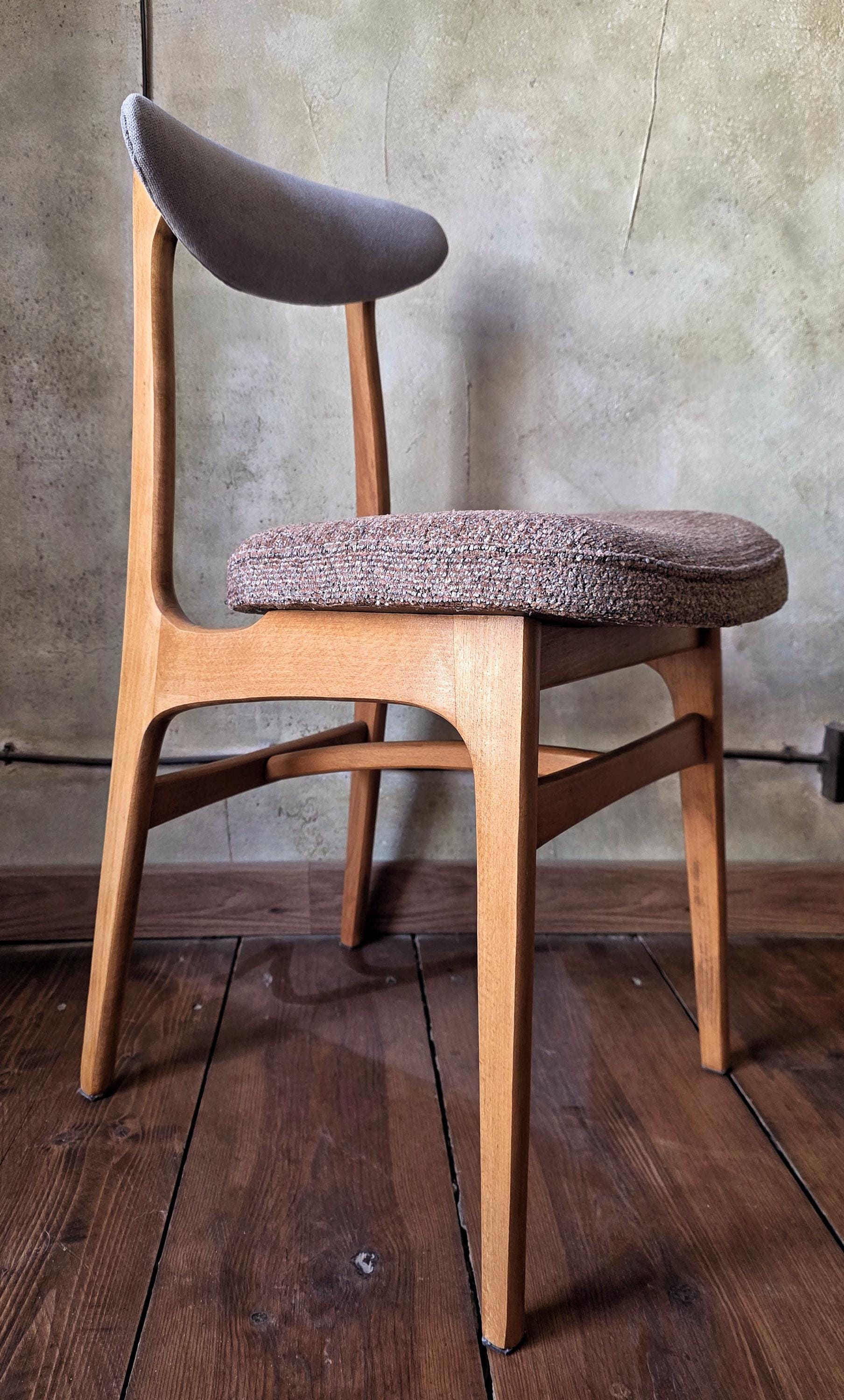 Mid Century Polish Dining Chair Type 200-190 by R. Hałas