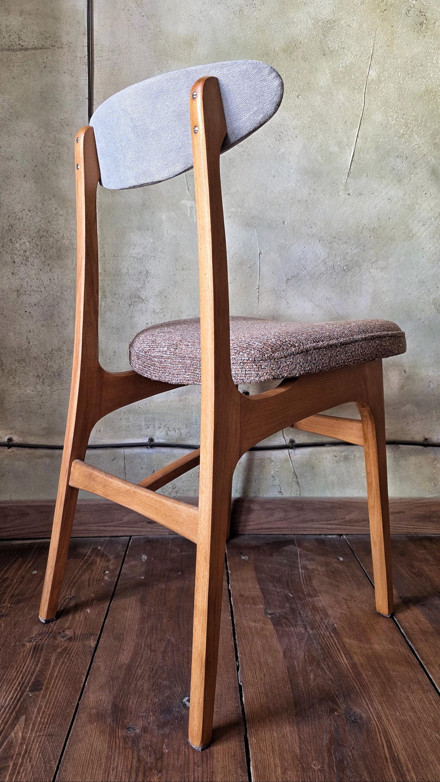 Mid Century Polish Dining Chair Type 200-190 by R. Hałas