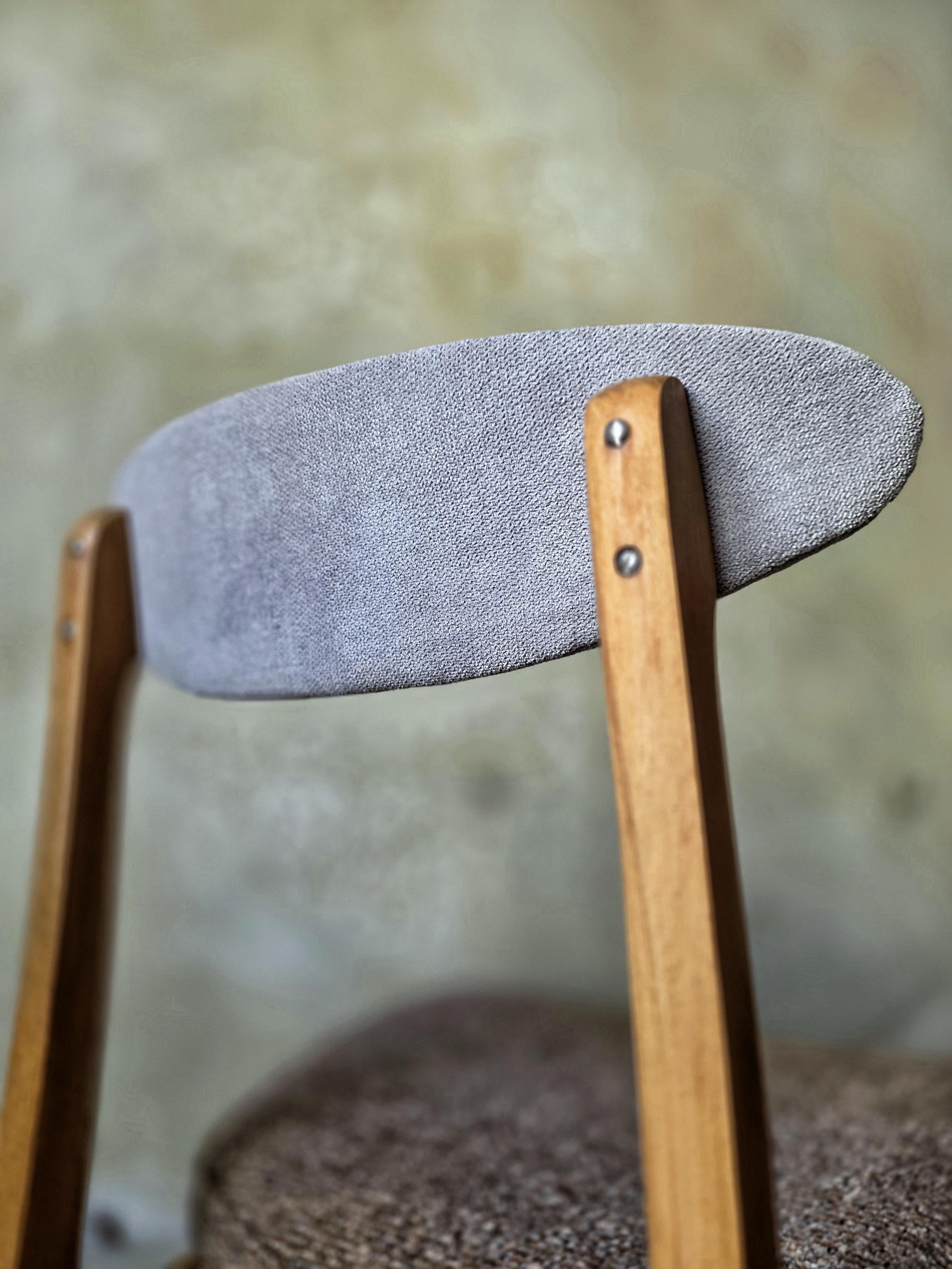 Mid Century Polish Dining Chair Type 200-190 by R. Hałas