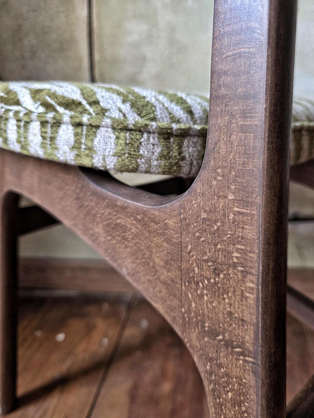 Vintage Dining Chair Type 200-190 by R. Hałas, Mid Century Modern Polish Design, Wooden Chair, 1960s 1970s