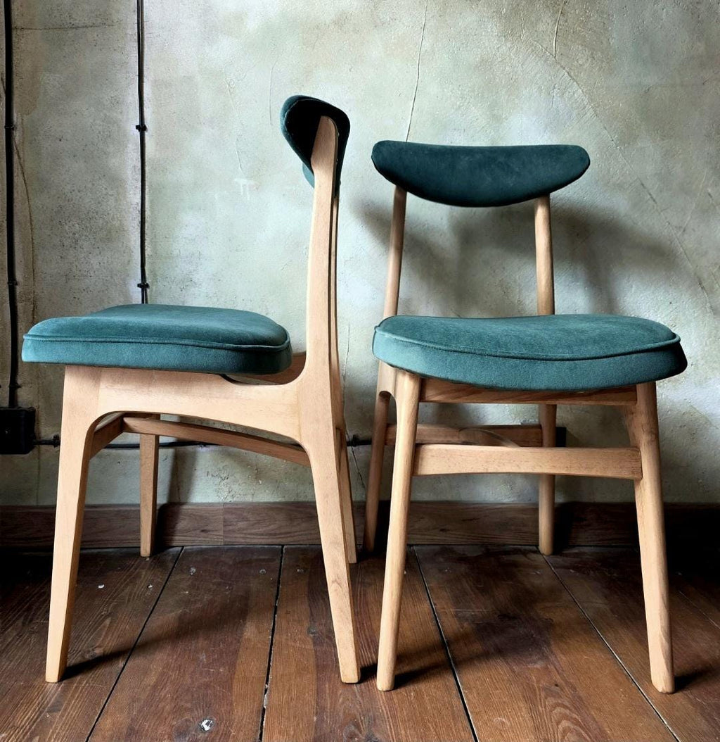 Mid Century Polish Dining Chair Type 200-190 by R. Hałas 1960s 1970s