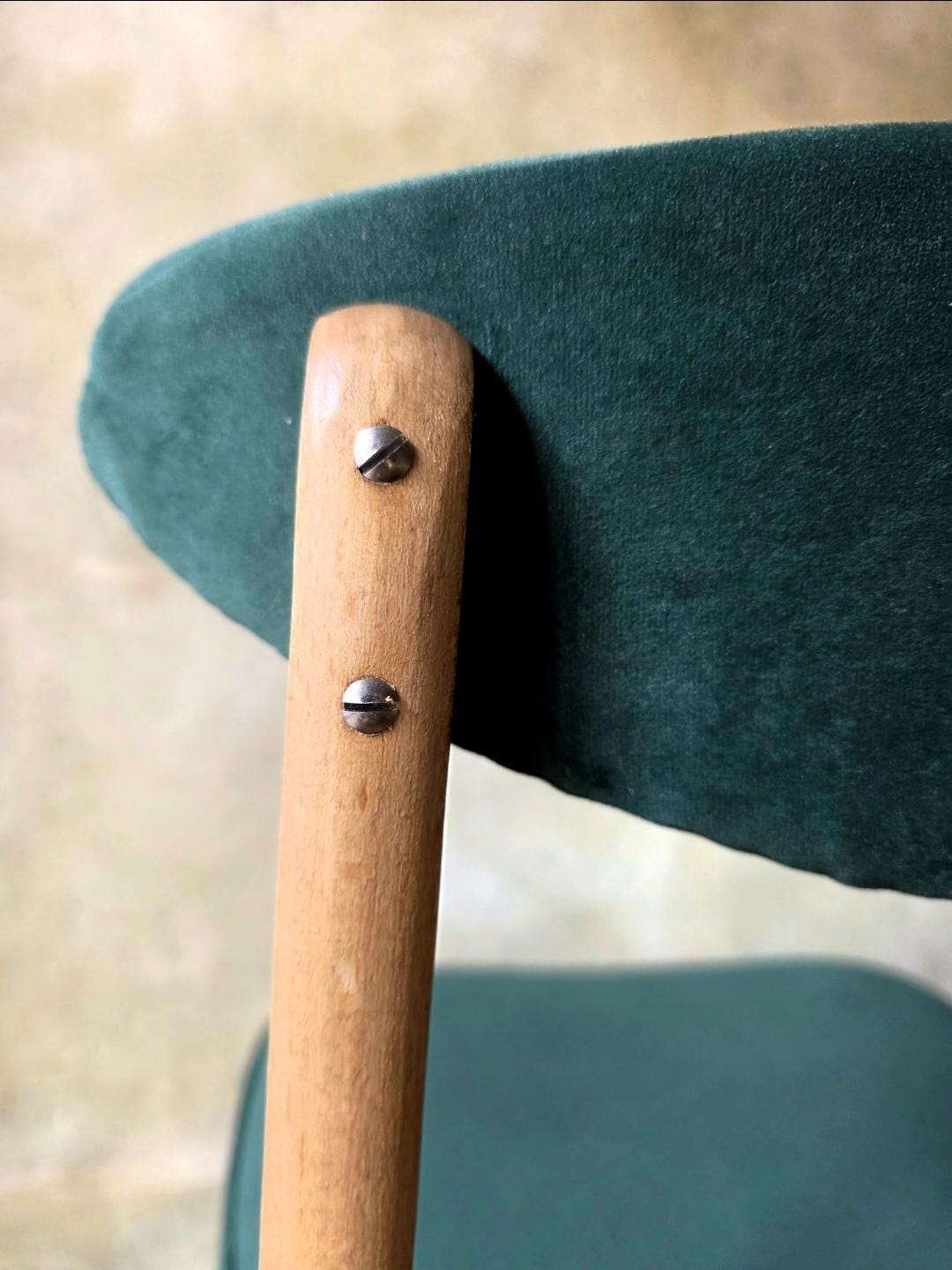 Mid Century Polish Dining Chair Type 200-190 by R. Hałas 1960s 1970s