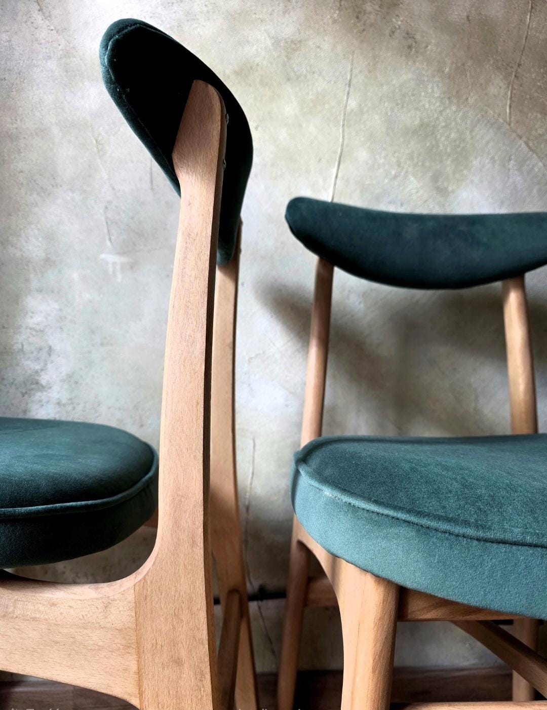 Mid Century Polish Dining Chair Type 200-190 by R. Hałas 1960s 1970s
